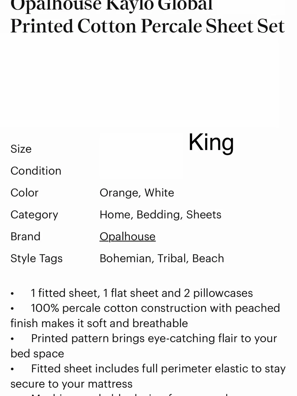 Opalhouse light peach